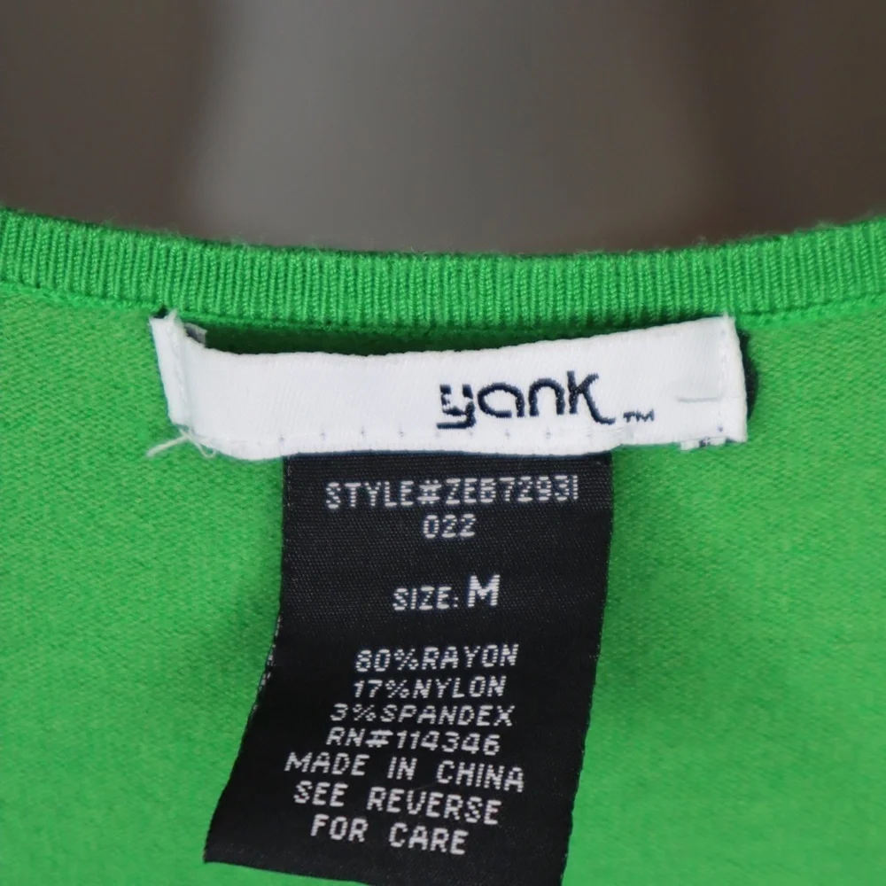 YANK (Brand) Baby Doll Top Y2K, Medium, Green - Picture 4 of 5